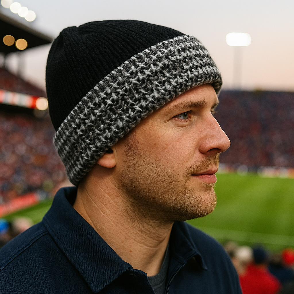 Beanie - Reversible - Black and White