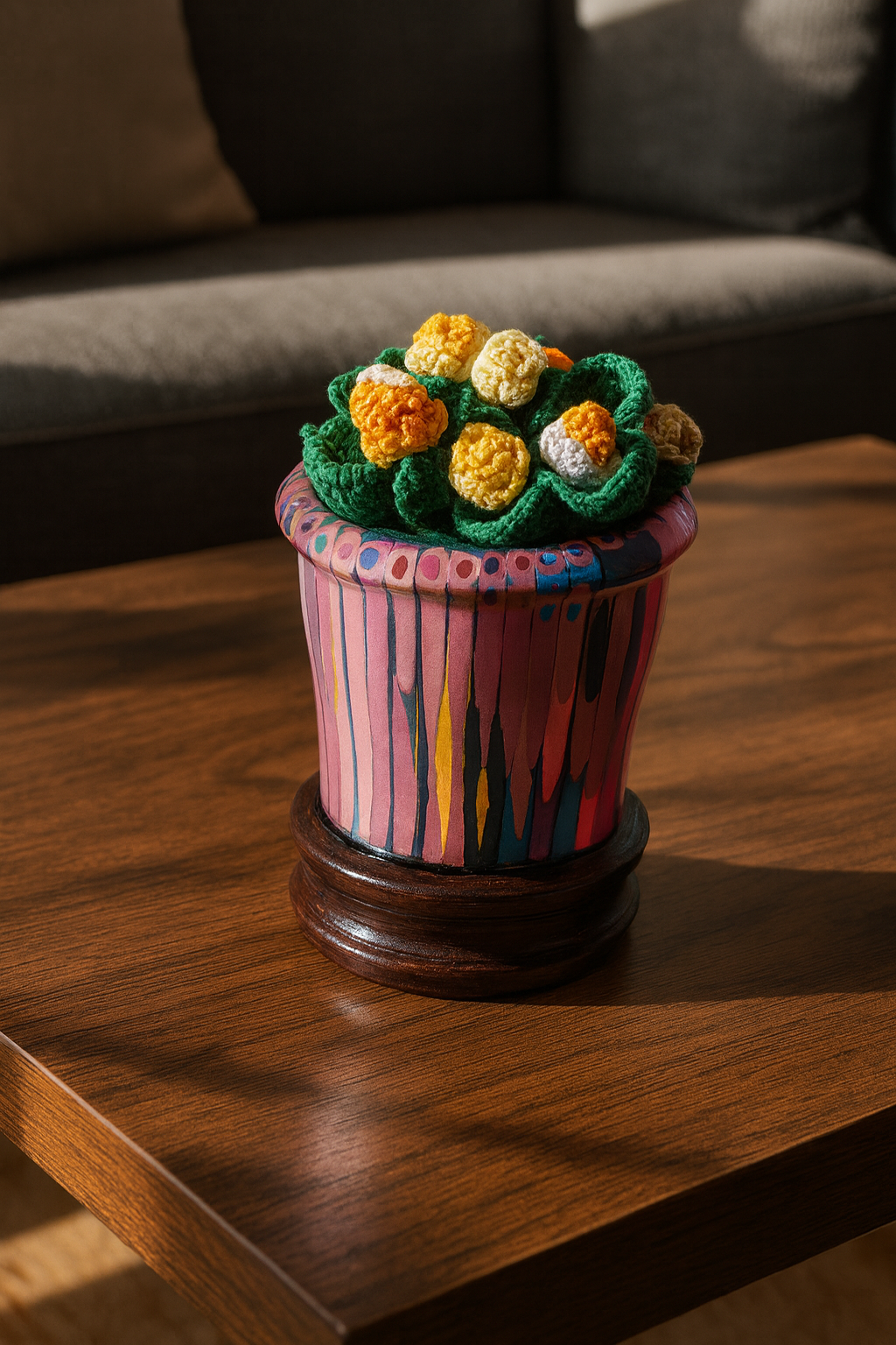 Coasters and Coaster holder - Colored Pencils