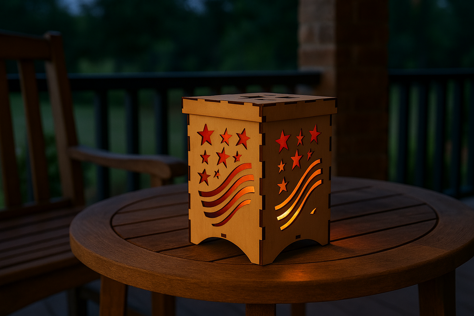 Lantern - American Flag