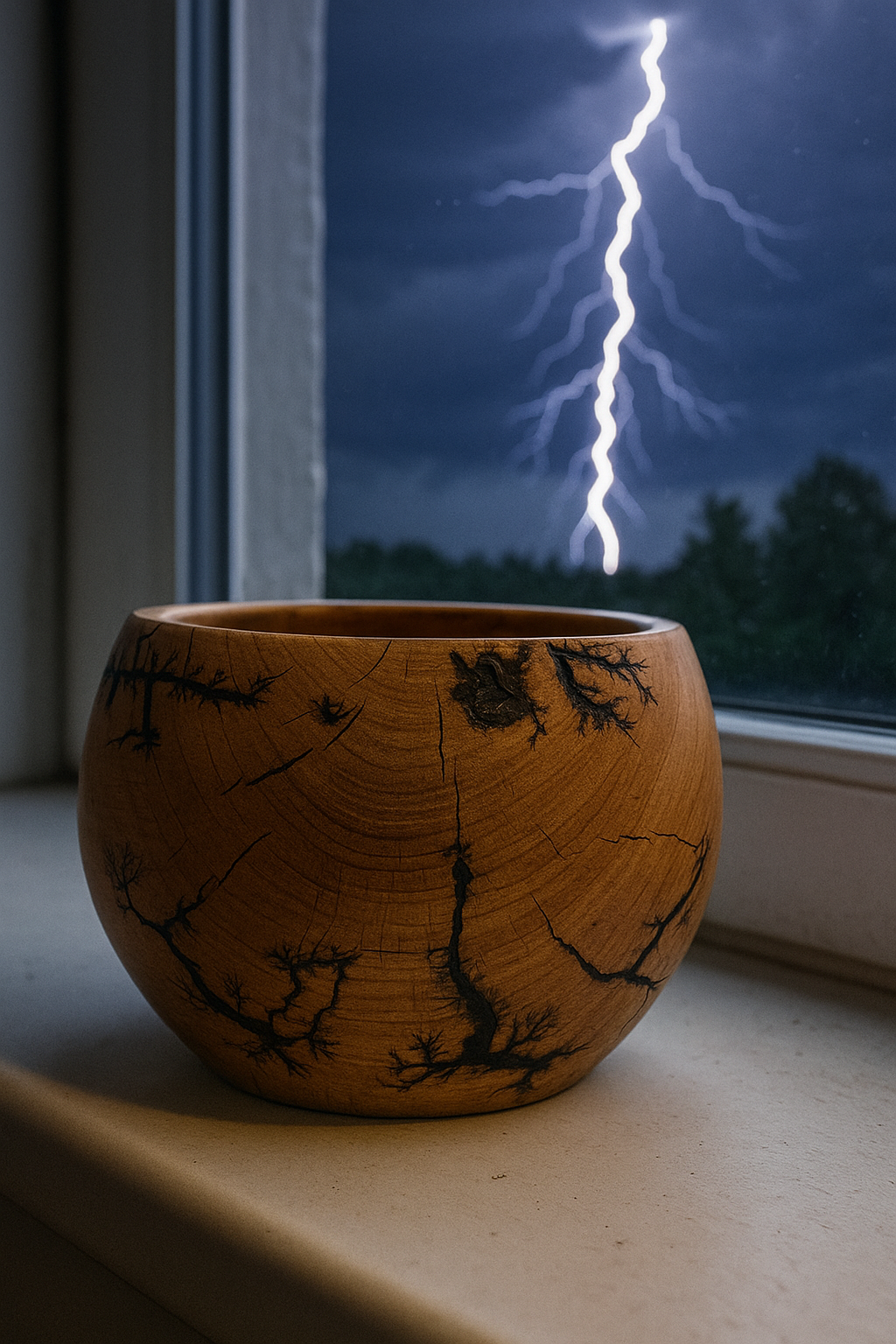 Bowl - Wooden Elm, Fractured