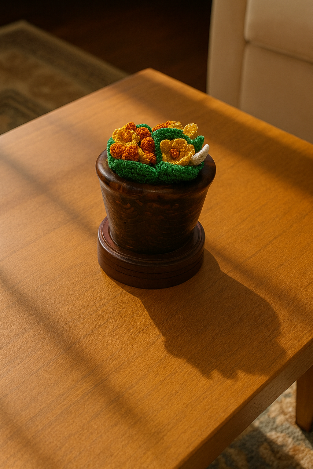 Coasters and Coaster holder - Orange