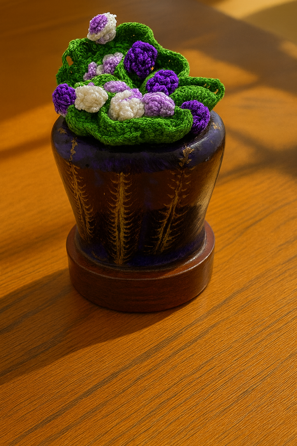 Coasters and Coaster holder - Purple