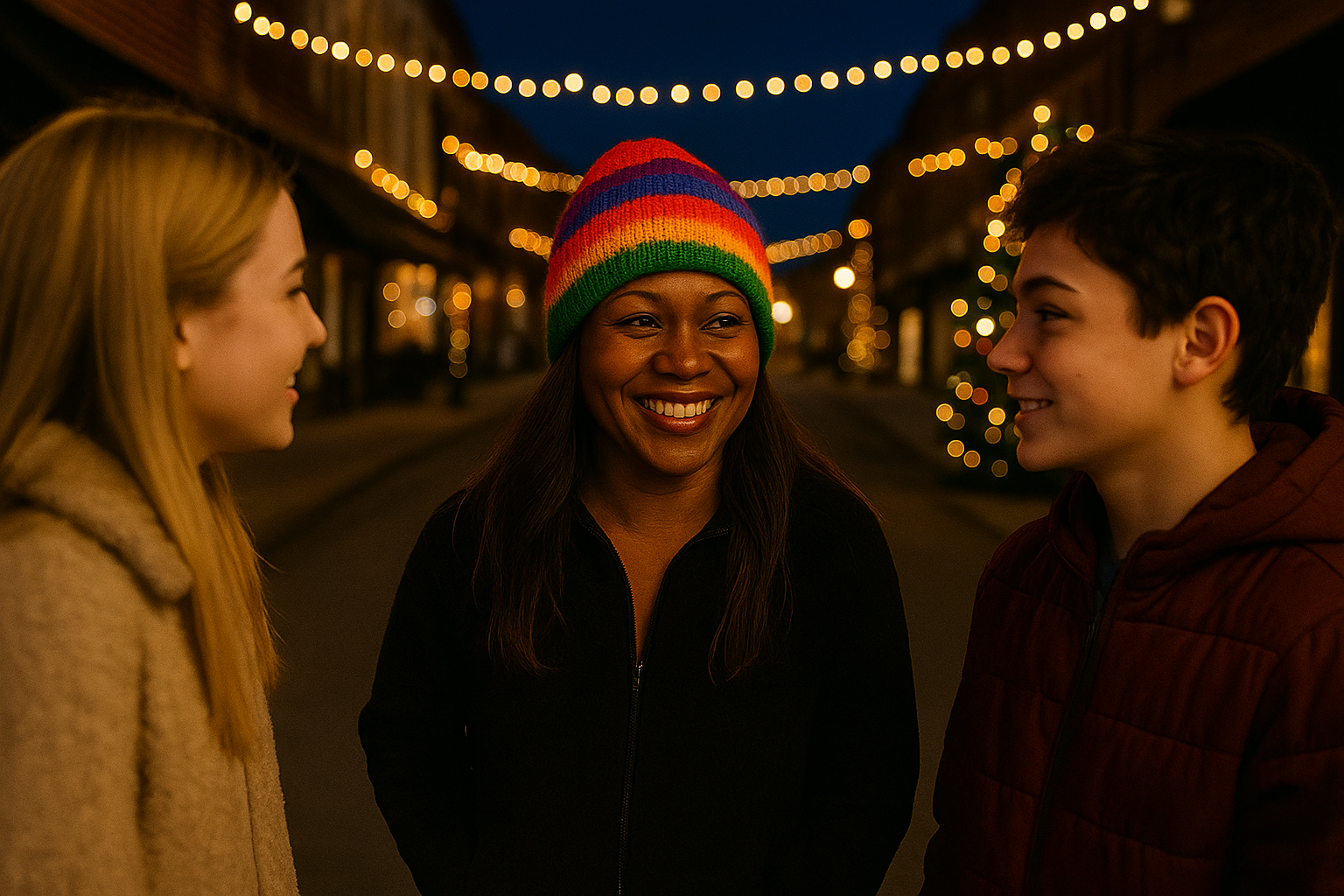 Beanie - Reversible - Rainbow