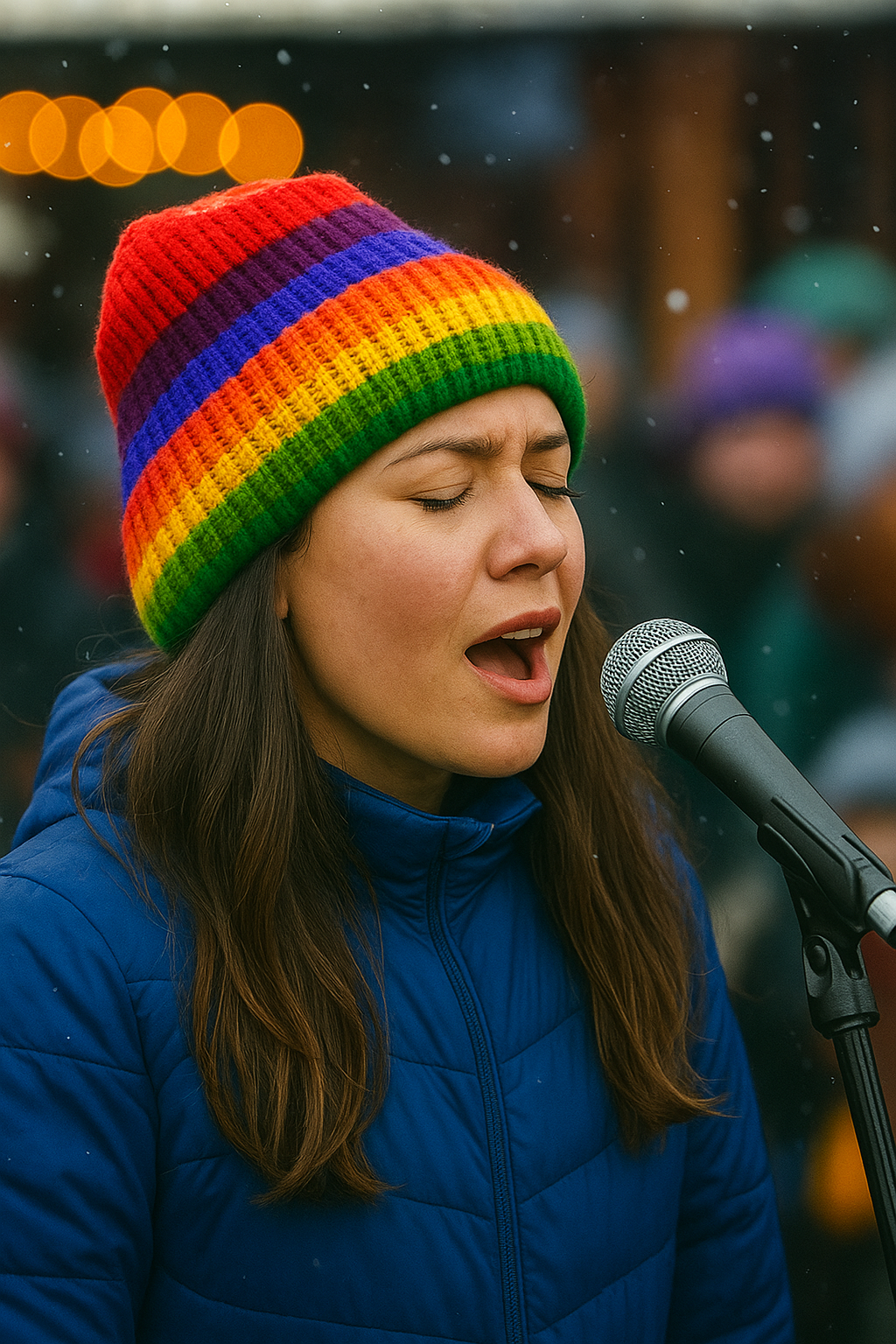 Beanie - Reversible - Rainbow
