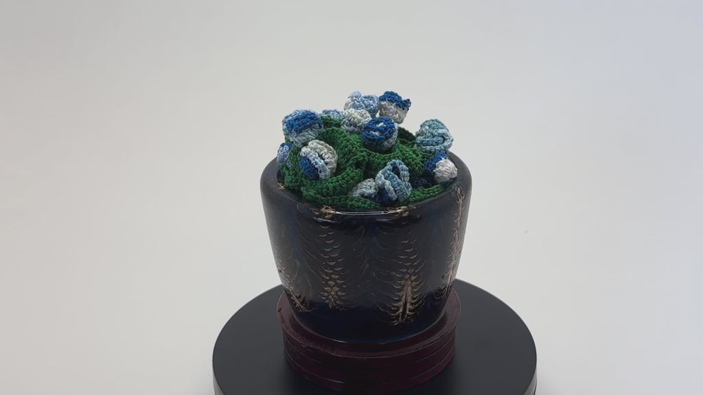 Coasters and Coaster holder - Blue