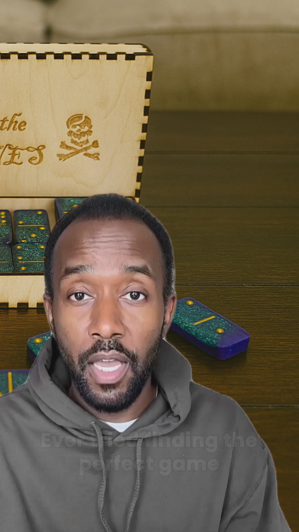 Dominos - Blue Sparkle with Purple Back