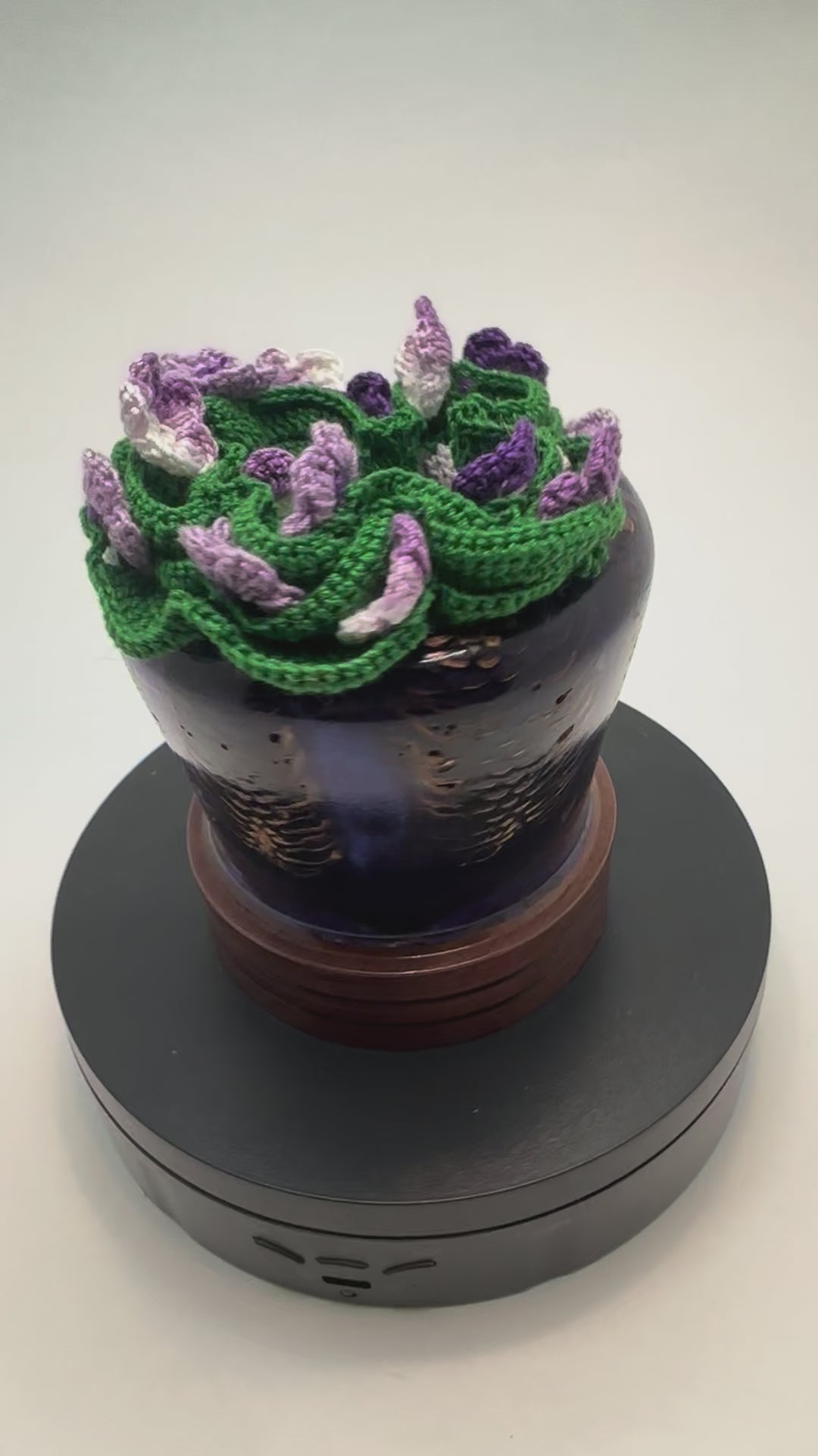 Coasters and Coaster holder - Purple